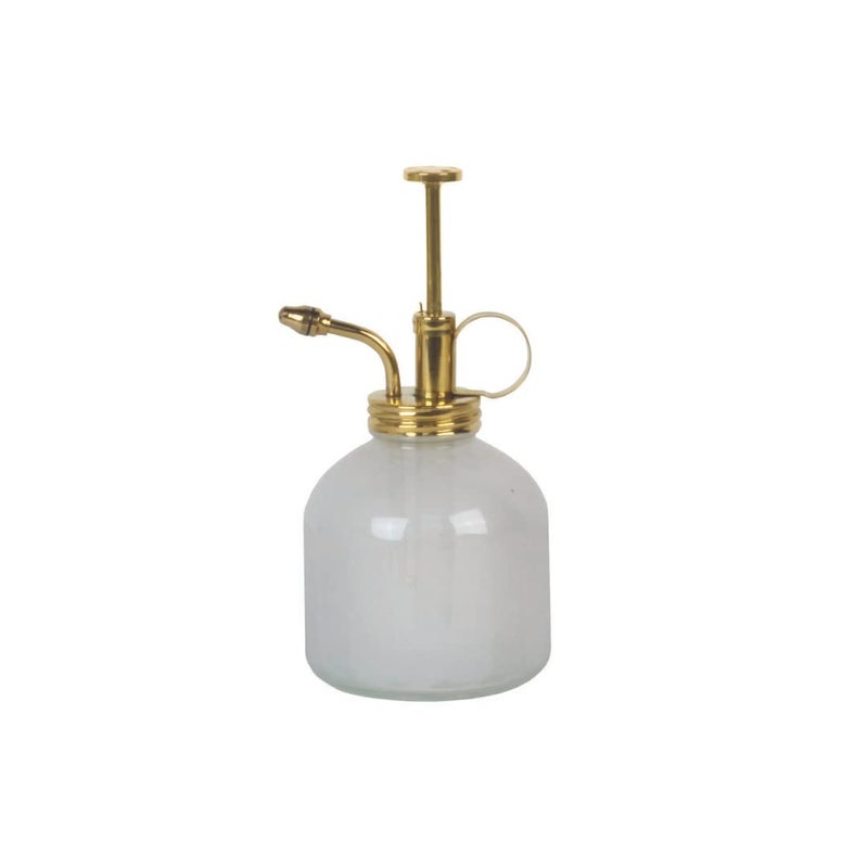 Modern Sprout Plant Mister, 8 oz Indoor Watering Can, Aesthetic Plant Sprayer & Water Mister Spray Bottle, Garden Watering Can for Seed Starting, Vintage-Inspired Gift for Green Lovers - White - Image 1